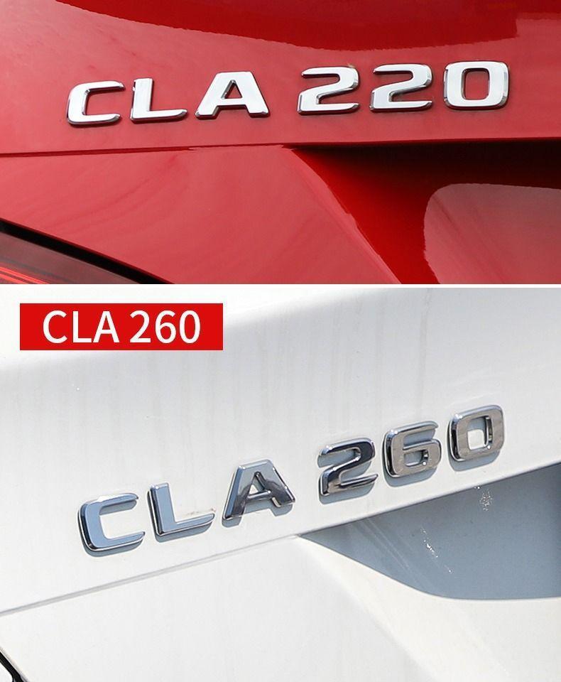 Mercedes-Benz CLA260 car stickers, CLA200 rear emblem, CLA45 emblem, CLA220 car logo, AMG front grille decoration, car modification