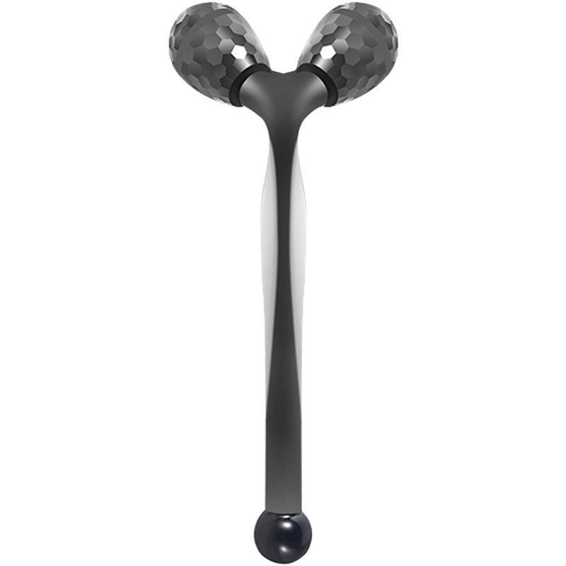 Roller facial dispositivo de belleza de doble cabeza de rodillo de elevación de V-facial compactación manual de extracción de tendones de ojos Herramientas de belleza facial