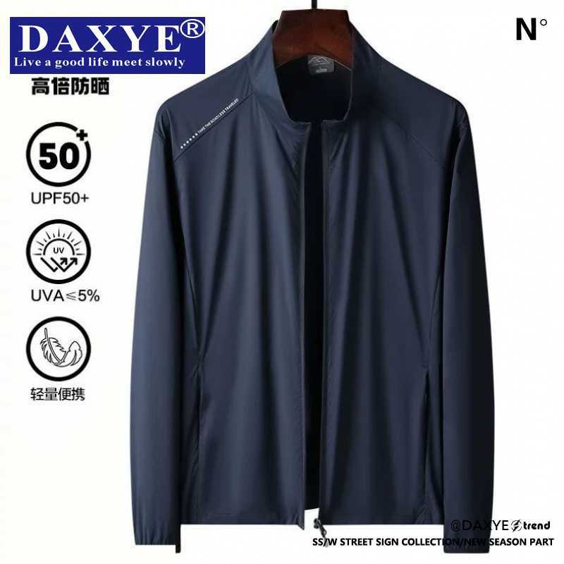 Upf50+ Ice Silk Sun Protection Clothing Men's Summer Thin Jacket Outdoor Sports Anti-Uv Middle-Aged Fishing Sun Protection Clothing