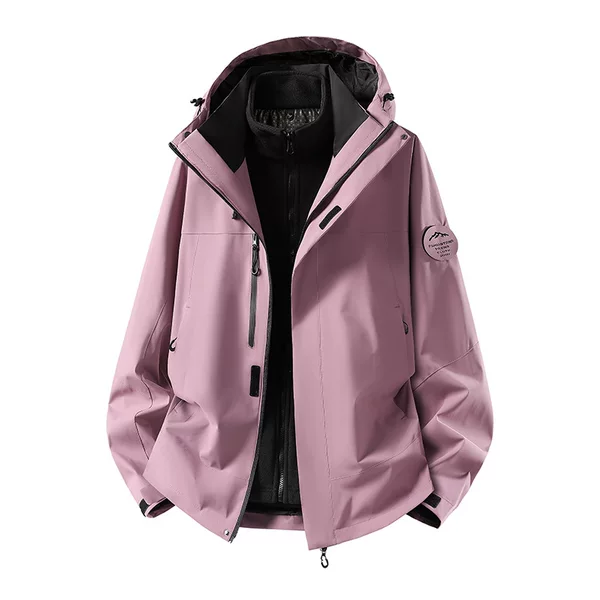 Affordable alternative to big brands: 3-in-1 windbreaker, warm and thickened two-piece set, detachable windbreaker, suitable for sports, skiing, and mountaineering