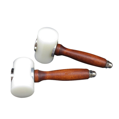 Factory supply T-shaped leather embossing hammer, nylon hammer, printed hammer, wooden handle carving hammer, leather craft leather embossing hammer