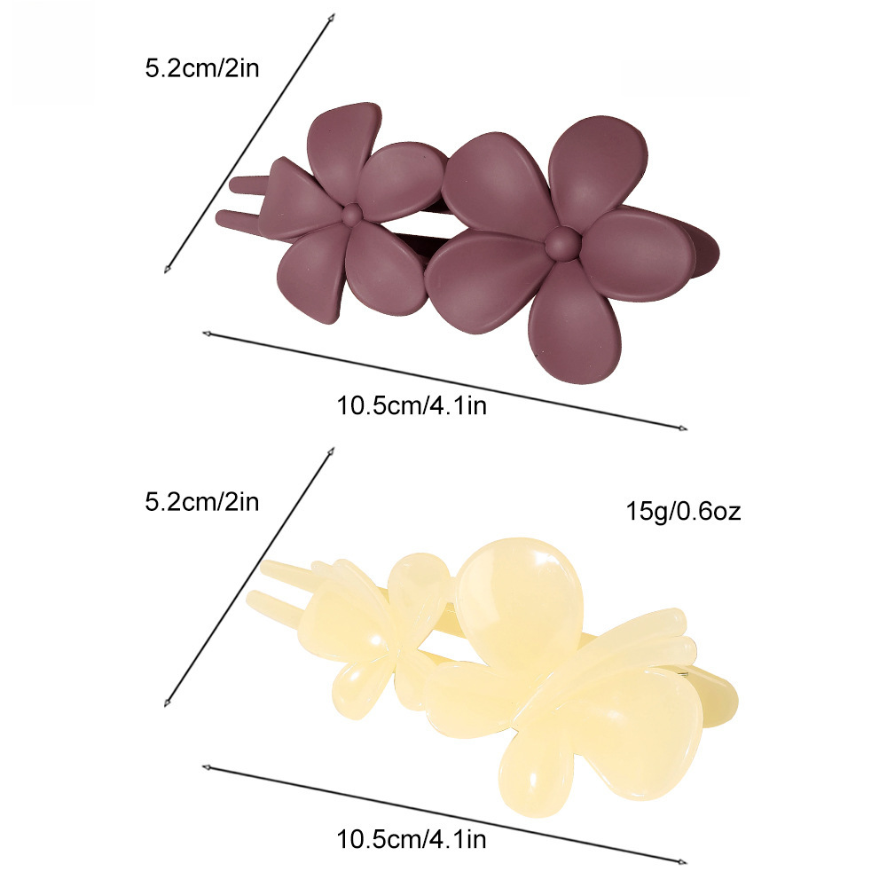 Qiyue matt värvi küljeklamber suur juuksenõel pesu näoklamber küljeklamber lihtne tukk juuksenõel pardilindiga peakate_voghion.com