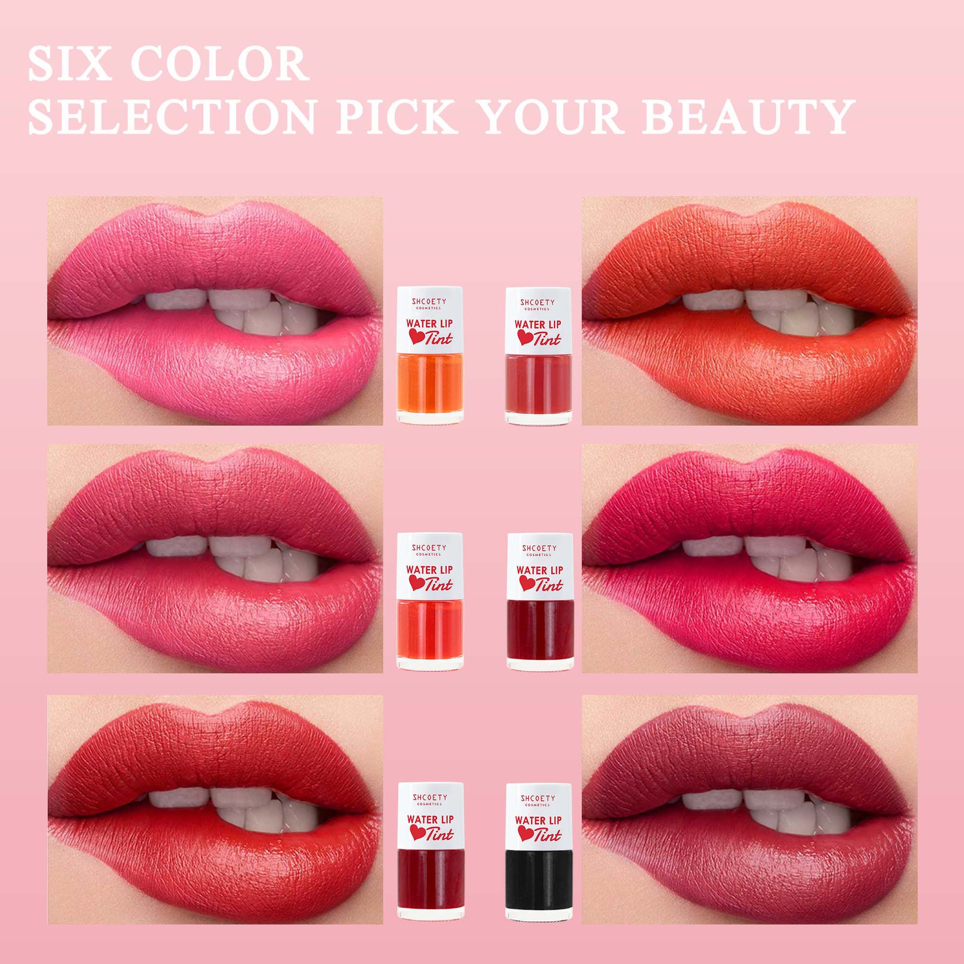 SHCOETY's cross-border bestseller, a new type of beauty product that does not stick to the red water on the cup mouth, does not fade, and is a matte and long-lasting lip gloss undefined