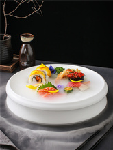 干冰盘创意餐厅特色餐具私人会所烟雾摆盘象拔蚌刺身海鲜盘子