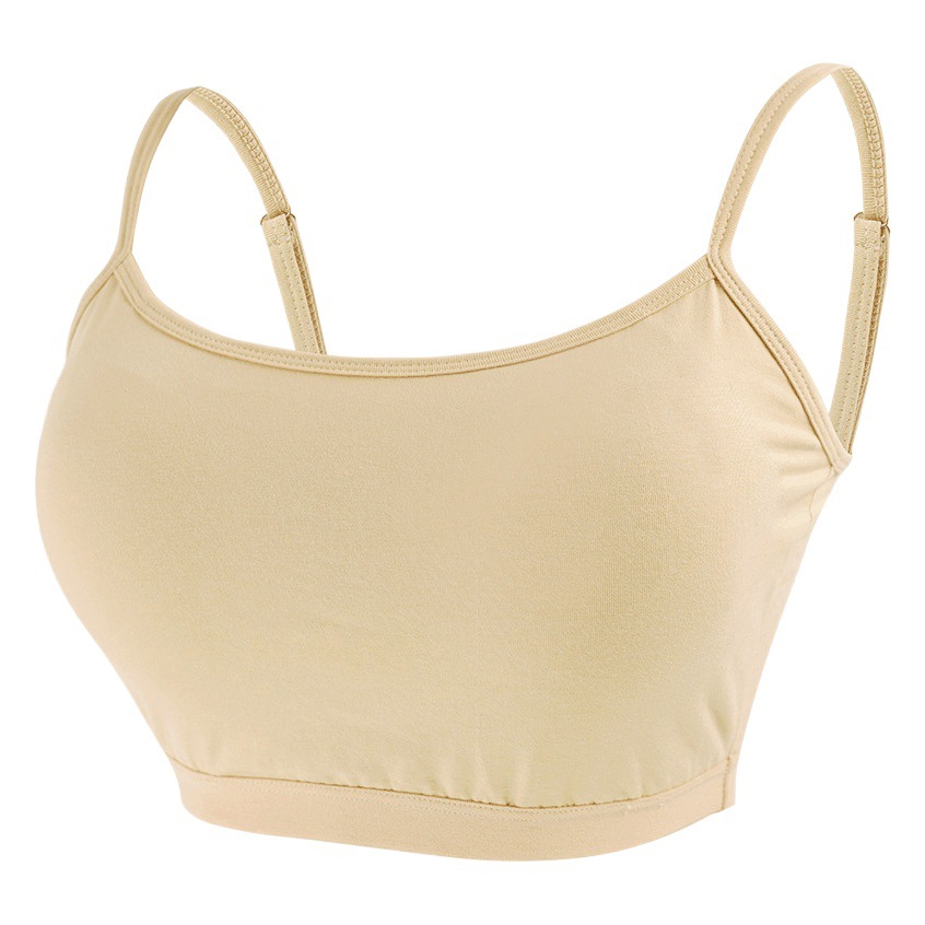 Ropa de baile con almohadilla de pecho correa interior Chaleco de las mujeres de una pieza base tubo superior ropa interior desgaste exterior clásico danza superior