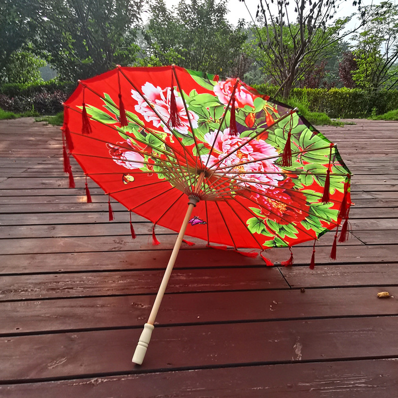 装饰伞室内室外中式吊顶中国风古伞防雨防晒古风舞蹈道具油纸伞详情4