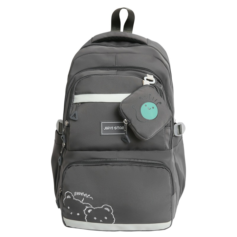 Mochila de carga para estudiantes de primaria y secundaria JIAYISTAR original de gran capacidad mochila casual multicapa mochila de viaje