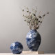Hand-painted ceramic vase creative living room flower decorations hotel club scenery crafts modern ornaments