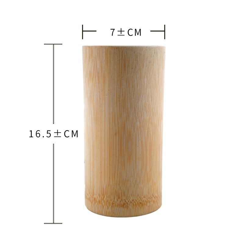높이 16cm [납작한 입 대나무 관]]