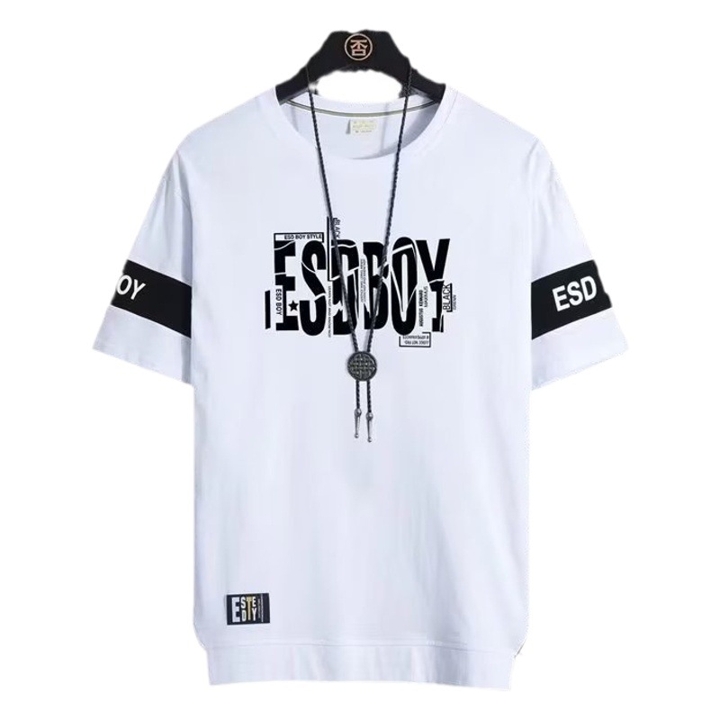 Camiseta de manga corta para estudiantes de verano para hombres nueva camiseta casual versátil para hombres camiseta de media manga estilo coreano de moda superior a juego de colores