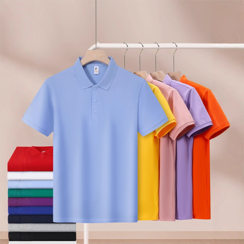 纯棉polo衫定制工作服印logo翻领短袖t恤4s店团体工装文化广告衫|undefined