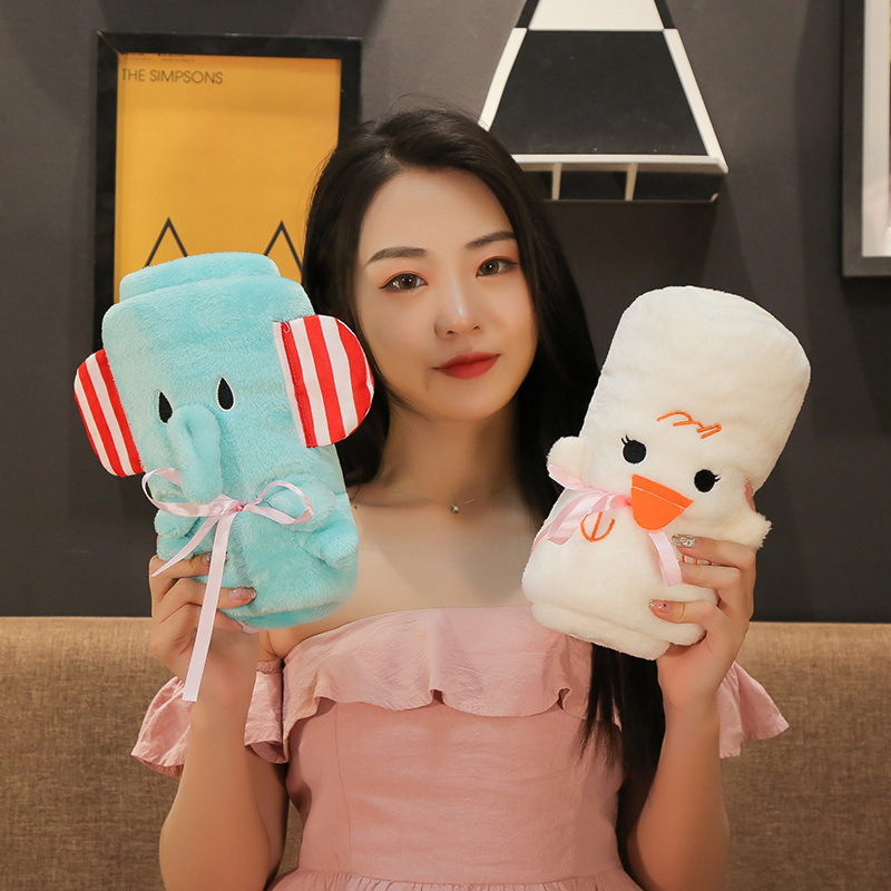 Manta de lana de coral manta rollo manta pequeña edredón manta de siesta manta de aire acondicionado Oficina estudiante cubierta pierna toalla manta de almacenamiento