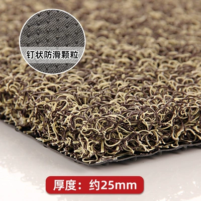 Avtomobil döşəmə paspasları – mat plastic carpet thickened - beige-brown-25-4060cm
