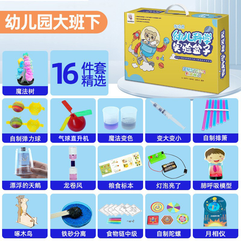 Juego de experimentos de ciencia para niños, juguetes de enseñanza de Steam, jardín de infantes para estudiantes, bricolaje, tecnología hecha a mano, pequeño regalo