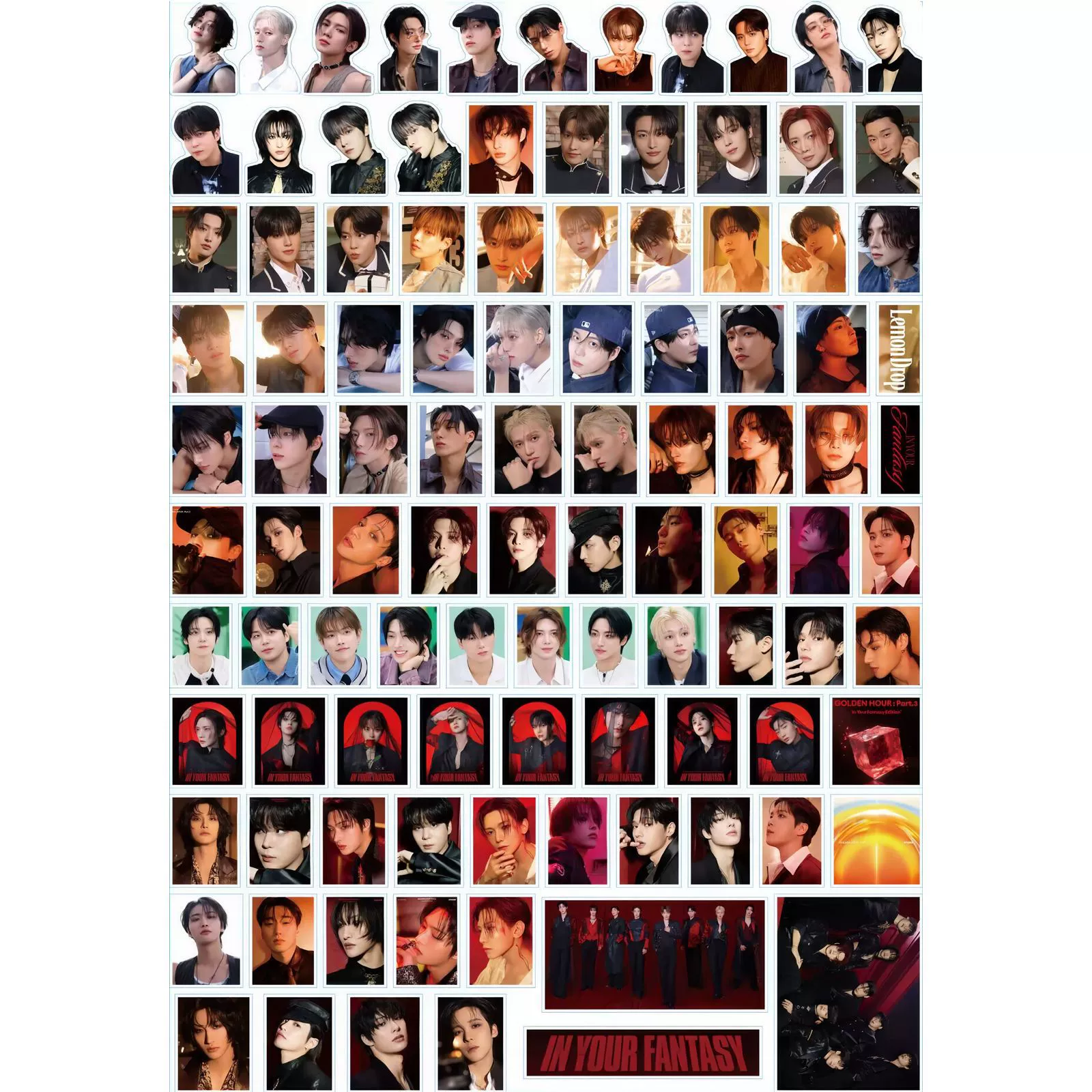 100 листов стикеров ATEEZ GOLDEN HOUR: Part.3 в наличии