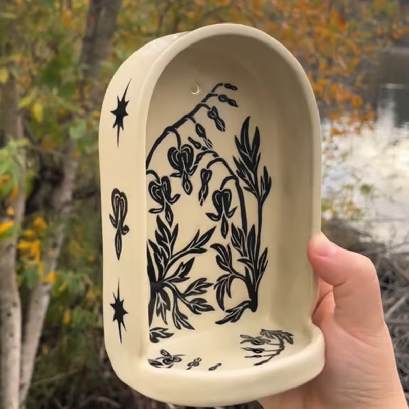 New Cross-border Product: Hand Painted Ceramic Altar, Hand-painted Resin Bowl, Interesting Candle Holder, Bright_voghion.com
