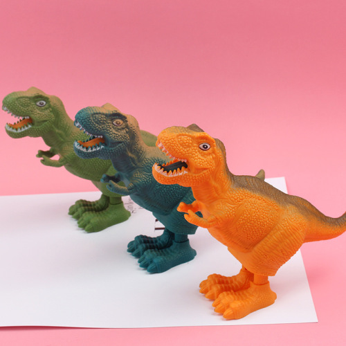 Clockwork dinosaur toy plastic jumping dinosaur children's kindergarten prize small gift for children's day gift for the beginning of school