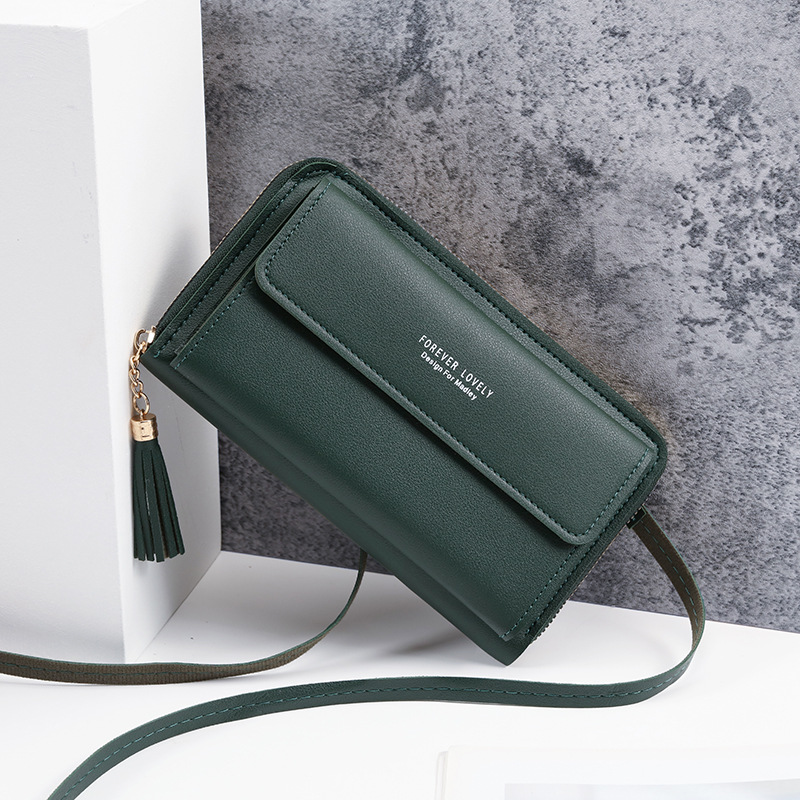 2022 nueva gran capacidad multifuncional color sólido bolso de hombro moda simple horizontal crossbody bolso del teléfono para las mujeres