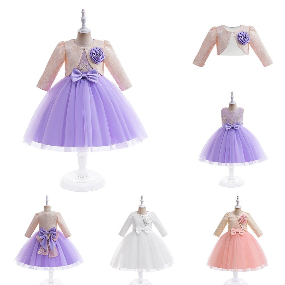Костюм маленькой принцессы: демисезонное платье, комплект, длинный рукав, тюль, волшебный образ