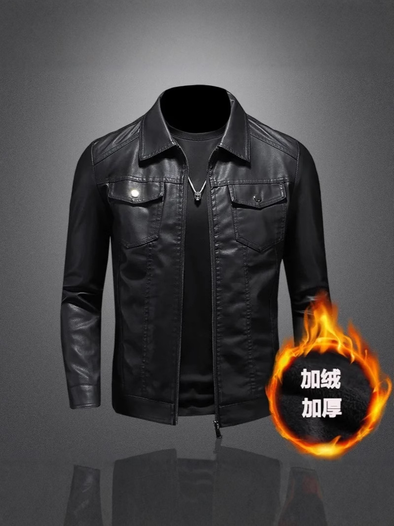 Autumn demi-season trend warm men's jacket, Korean style