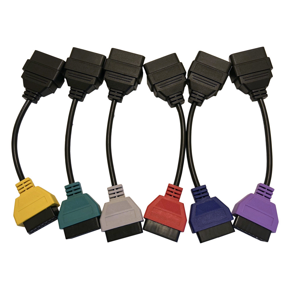 OBD ECU Scan For Fiat ECUScan Adapter Cable Bundle 6色线