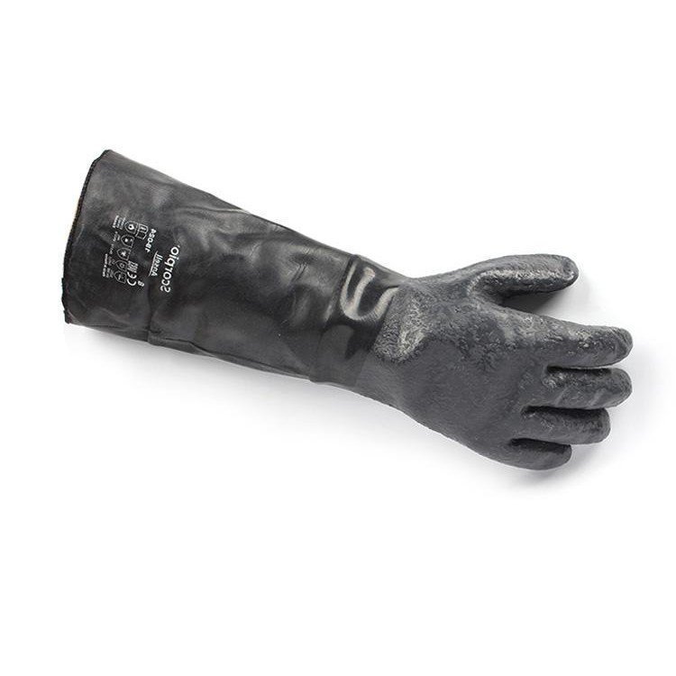 ansell/安思尔19-024氯丁橡胶手套 防化酸碱劳保防护手套
