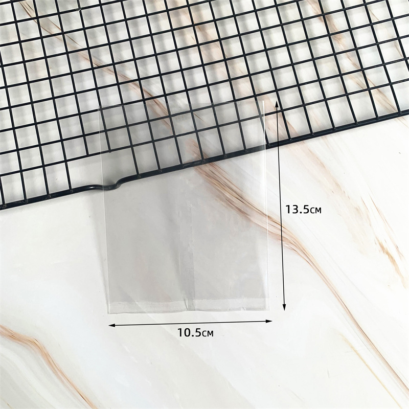 Venta al por mayor bolsa de pastel de Luna transparente sin color impresión embalaje bolsa yema de huevo plástico crujiente nieve bolsa de embalaje 100