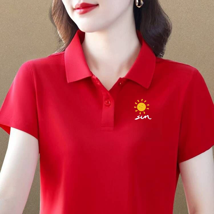 T-shirt, solid polo, 40 years, with short sleeve