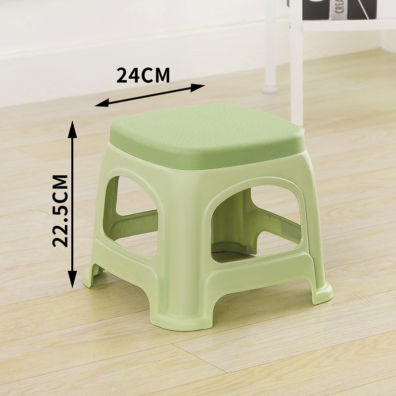 Taburetes de plástico sala de estar doméstica gruesa taburetes de mesa de comedor para adultos taburetes económicos sillas de goma fabricantes taburetes altos idea simple