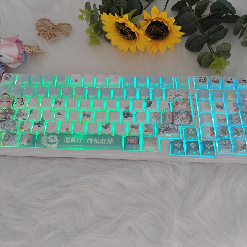 崩壊星空鉄道流蛍キーキャップ側面刻印半透明昇華メカニカル磁気軸キーボードキーキャップ|undefined