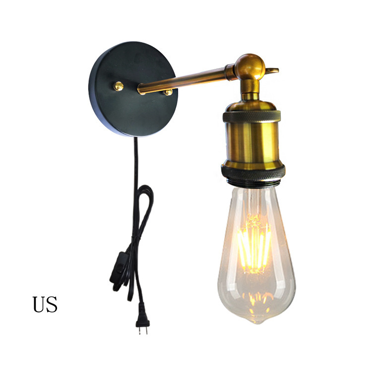 American-style rustic wall lamp