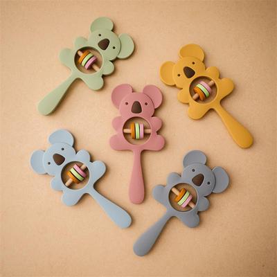 silica gel Koala animal baby Bell Teether baby Appease Puzzle The bell elephant Rattle