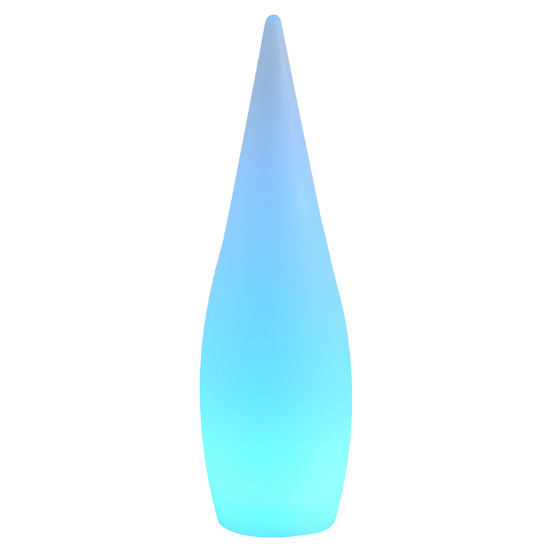 Lámpara de suelo de goteo de agua luminosa solar poste de lámpara al aire libre césped lámpara de jardín red roja atmósfera vertical lámpara de decoración de boda