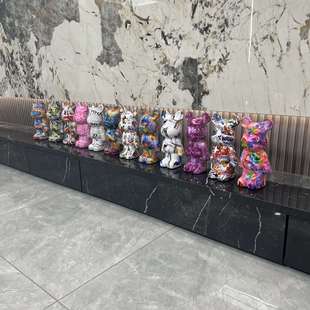 New Love Bear Violent Bear Living Room Entrance Internet Celebrity Decoration Light Luxury Tv Cabinet Wine Cabinet