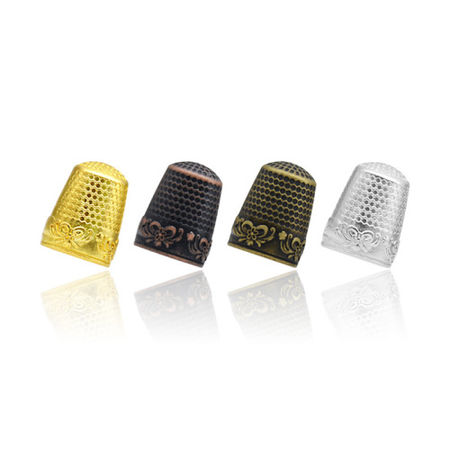 European retro pure copper top hat, cross-stitch sewing and cloth cutting DIY accessories, household thumb thickened thimble finger cover