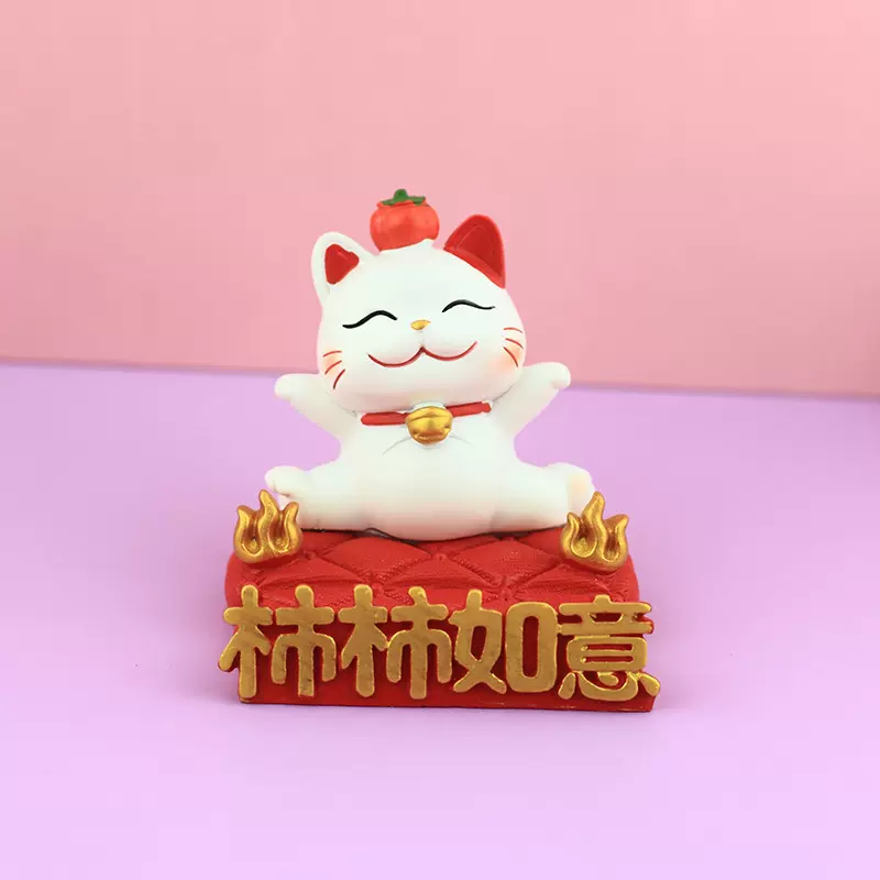 创意招财猫国潮手机座卡通手机支架追剧平板ipad支撑桌面装饰摆件