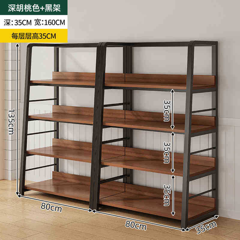 Estante simple estante de almacenamiento de múltiples capas estante de exhibición sala de estar estantería hogar dormitorio piso gabinete de almacenamiento sub-estante