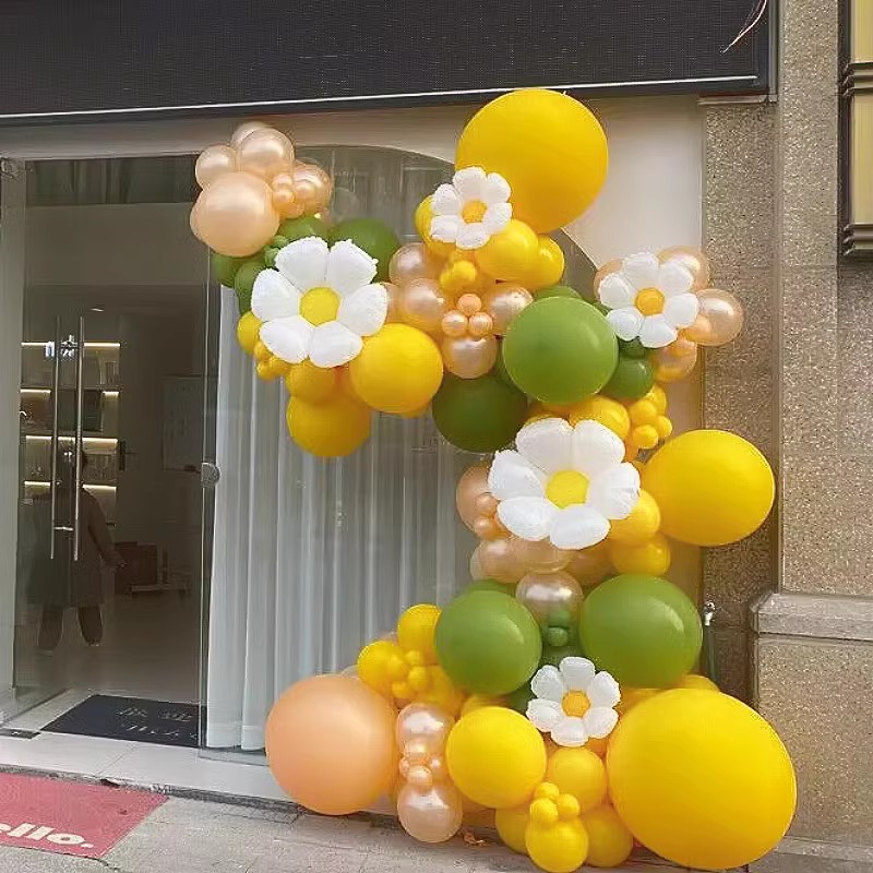 Green yellow balloon for kindergarten