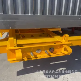 出口骨架厢式侧翻自卸半挂车可粮食物流运输骨架集装箱运输重载