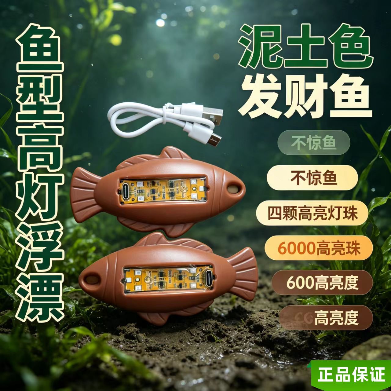 Visible 6000 brightness enhanced version, high-brightness float for fishing in muddy water, super bright, muddy water nemesis [does not startle fish]