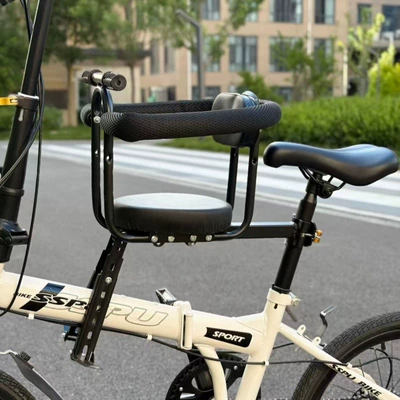 Folding Bike Front Child seat shed - special-for-folding-bikes-full-fence-black