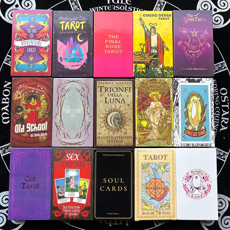 7*12Cm Large Size English Version Tarot With Paper Instructions Oracle Cards_voghion.com