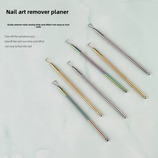 exfoliating steel push non-slip nail salon steel push nail remover tool steel push stainless steel nail remover planing