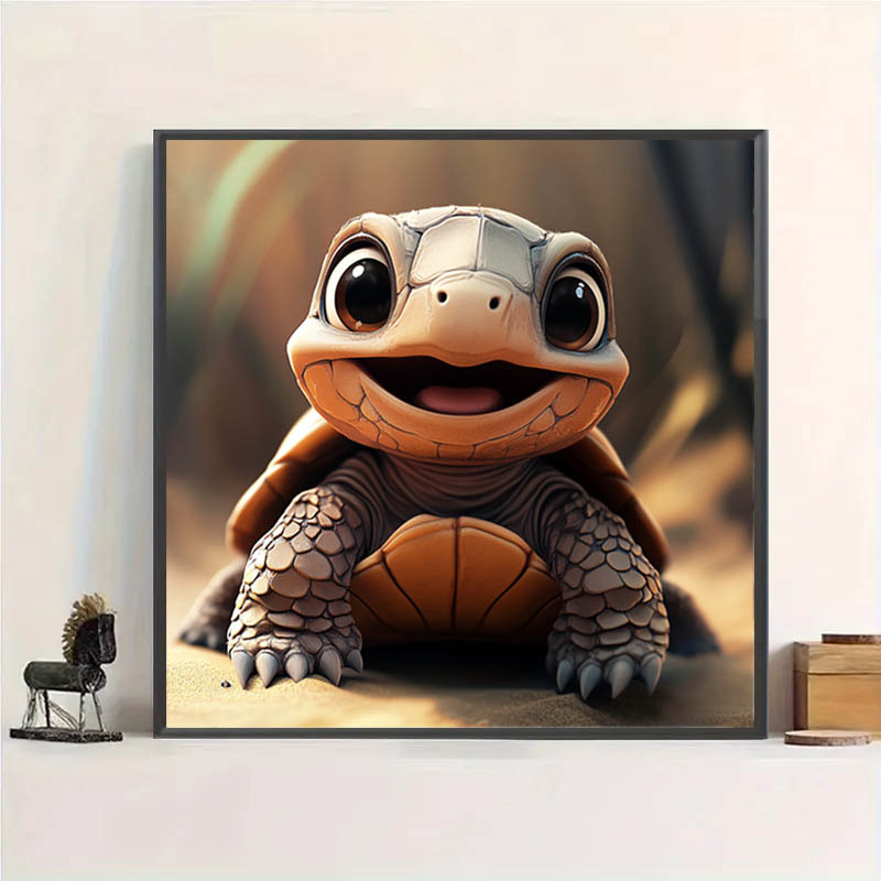 Pegatinas de diamantes, pinturas de diamantes, tortugas pequeñas, pegatinas hechas a mano, pinturas de diamantes, pegatinas de resina de alta calidad para niños, artefactos de descompresión de bricolaje