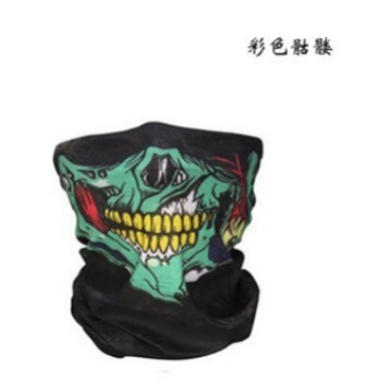 Seamless Multifunctional Magic Headscarf Cycling Face Mask Warm Scarf Halloween Prop Skeleton Head Versatile Scarf