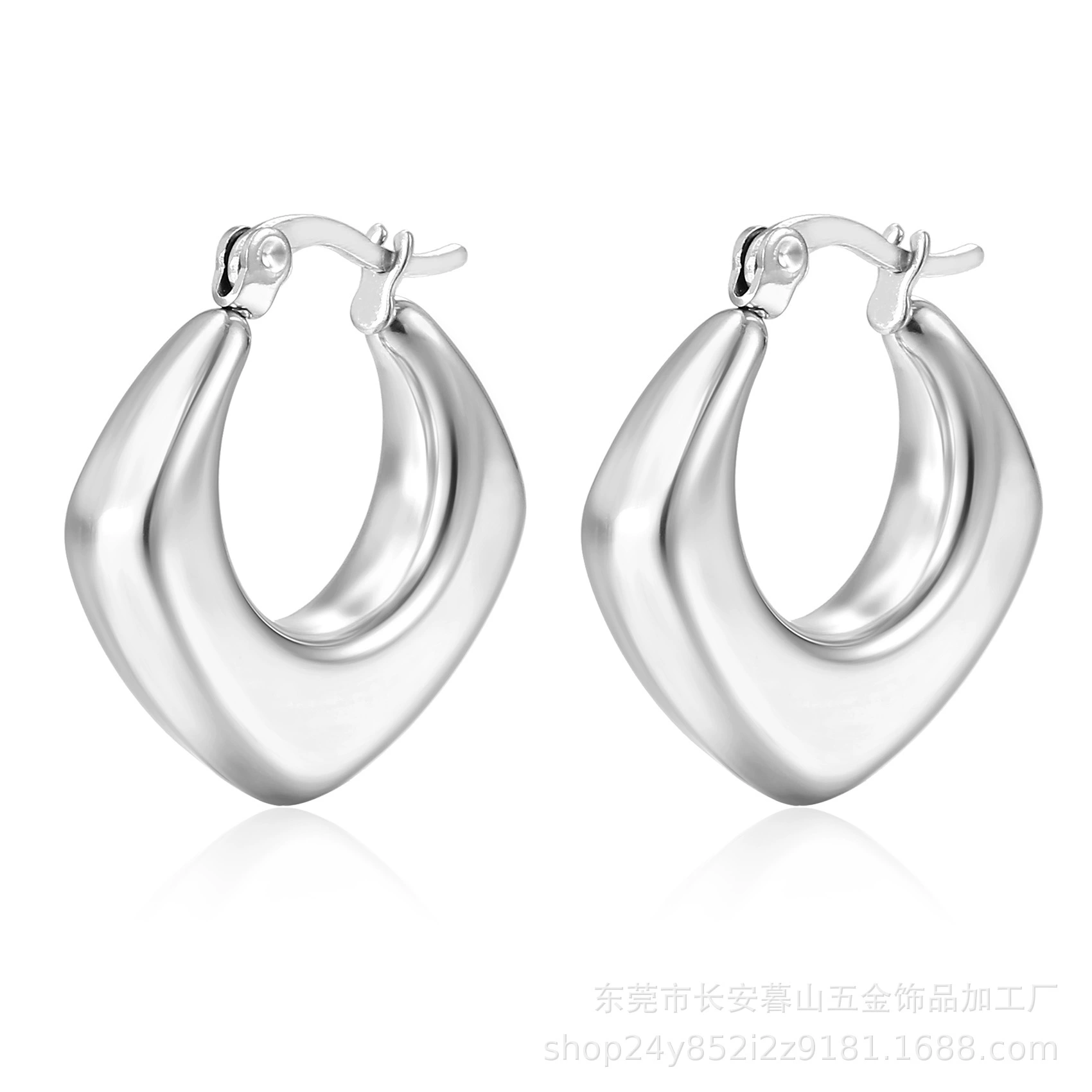 Серьги из нержавеющей стали, европейский стиль, 18 К, оптовая продажа