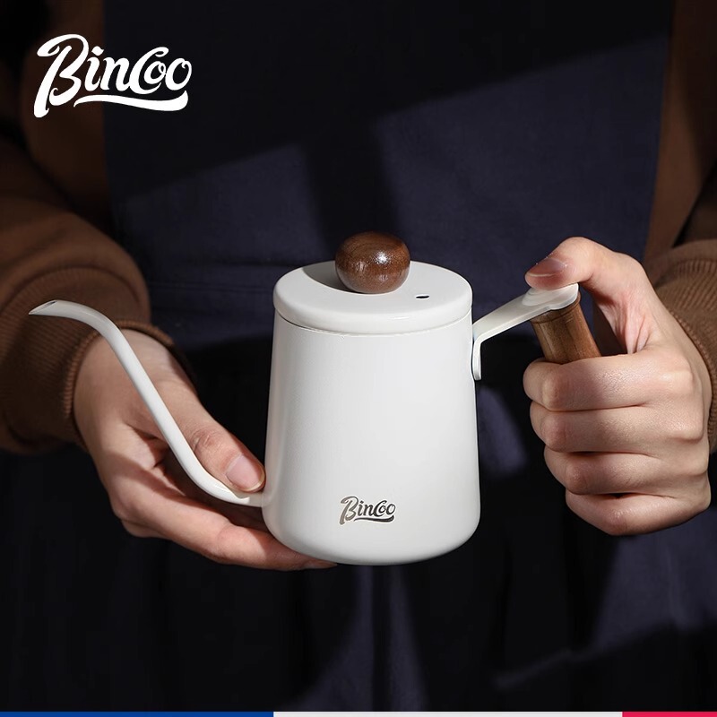 Bincoo Hand Pot Small Mini Portable Coffee Pot Long Mouth Small Mouth Pot Stainless Steel Hanging Ear Coffee Pot