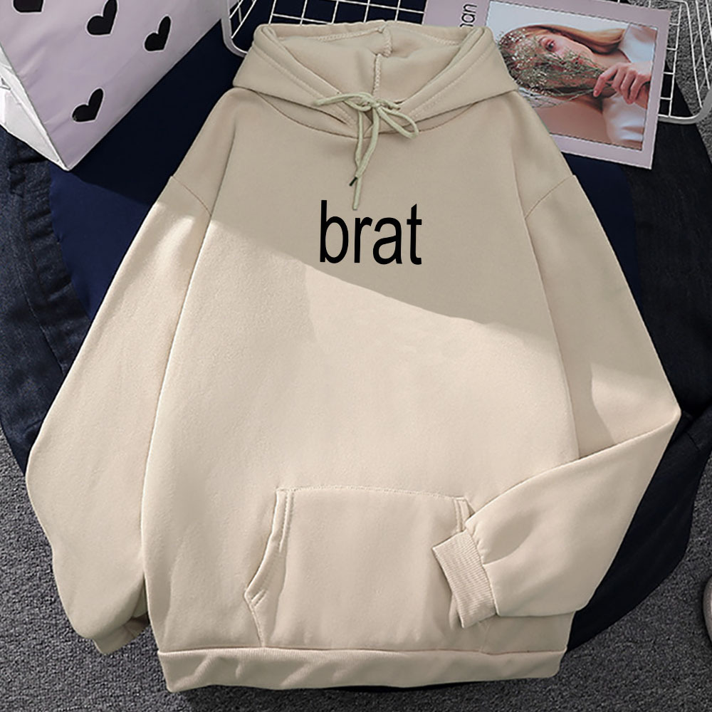 2024 Album Brat Graphic Printing Sudaderas Charli XCX Singer