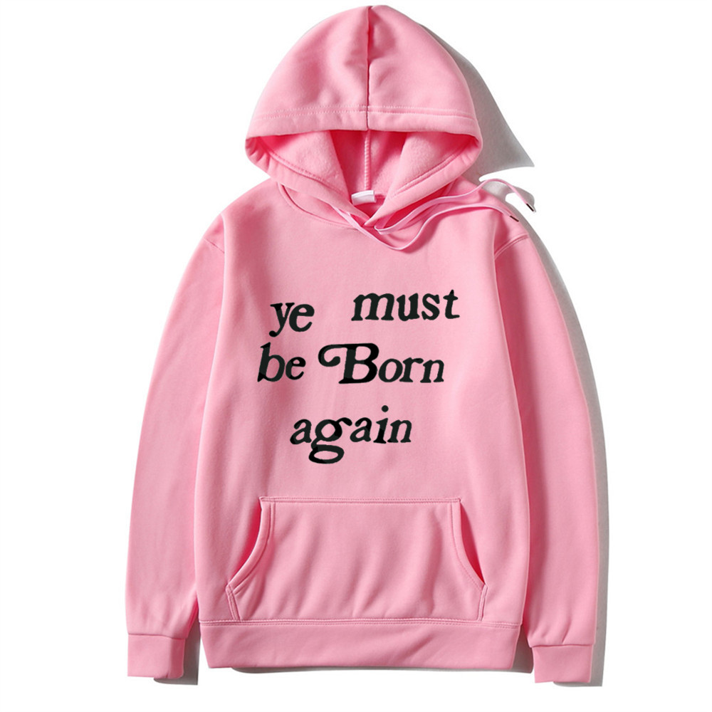 Automne et hiver nouveau Kanye Graffiti mousse lettre impression pull à capuche unisexe manteau_voghion.com