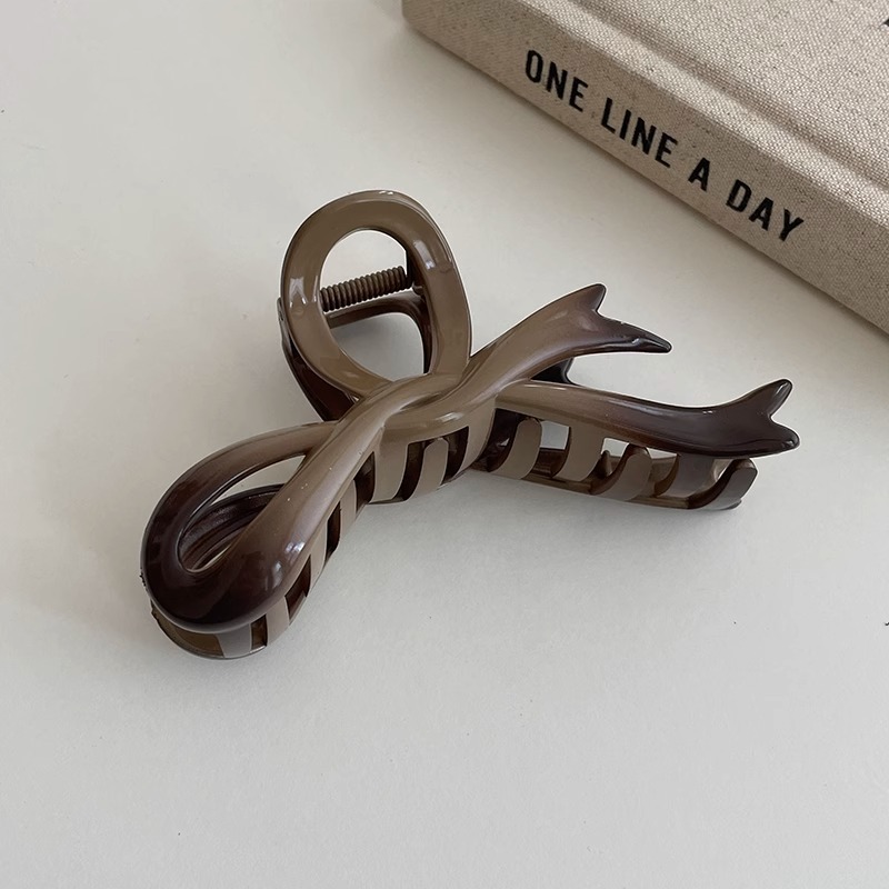 Corea del Sur temperamento elegante gran horquilla clip de tiburón estilo coreano updo clip de pelo de horquilla de Cabeza trasera